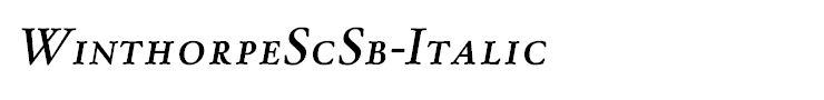 WinthorpeScSb-Italic