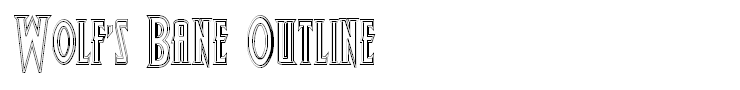Wolf's Bane Outline
