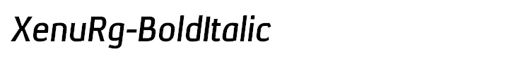 XenuRg-BoldItalic