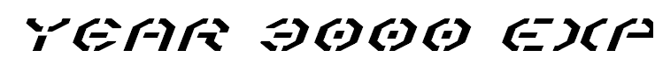 Year 3000 Expanded Italic