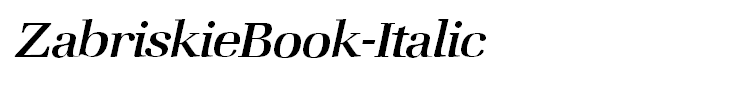 ZabriskieBook-Italic