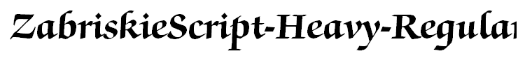 ZabriskieScript-Heavy-Regular