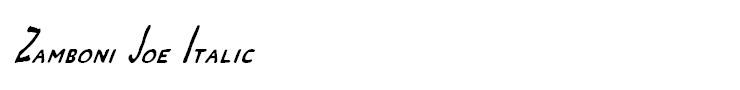 Zamboni Joe Italic