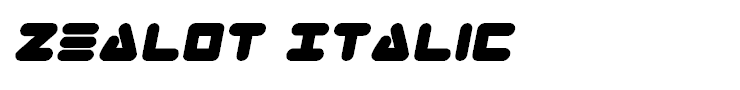 Zealot Italic