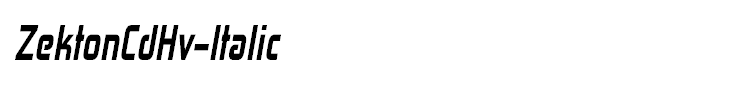 ZektonCdHv-Italic