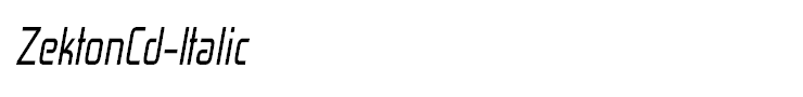 ZektonCd-Italic