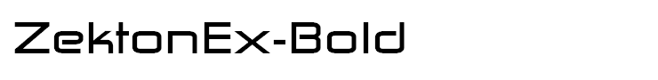 ZektonEx-Bold