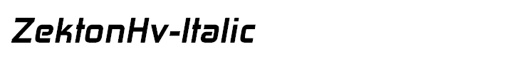 ZektonHv-Italic