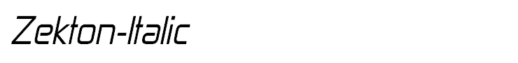 Zekton-Italic