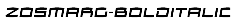 ZosmaRg-BoldItalic